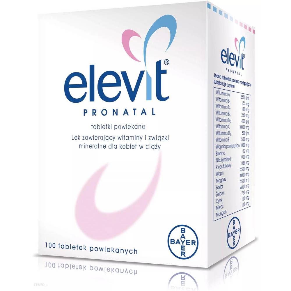 Elevit Pronatal, 100, Bayer – Pahrmacydiscount