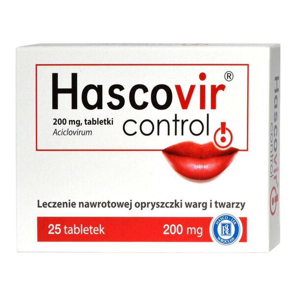 Хасковир контроль, Hascovir control, 200mg, 25, Hasco-Lek — Pahrmacydiscount