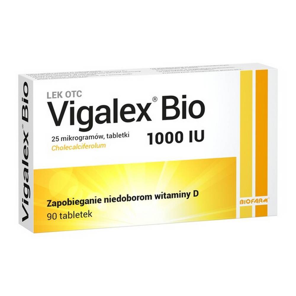 Вигалекс Био, 1000 МЕ, таблетки, 90 шт., Vigalex Bio, 1000 IU, tabletki, 90  szt, Biofarm — Pahrmacydiscount